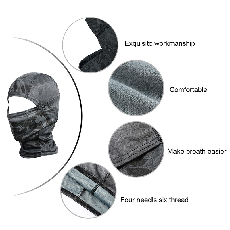 Tactical Balaclava Military Camouflage Face Mask Hunting Neck Tube Hood Headwear