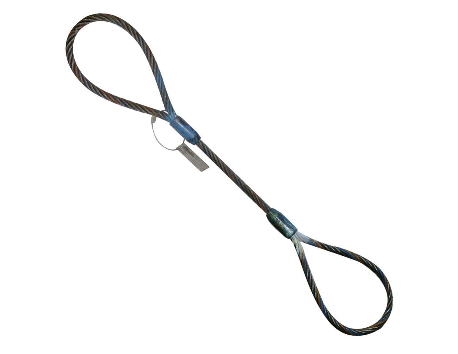 3/8" x 3' Wire Rope Sling Choker 1.4T EIPS IWRC 6x19 Short Lift USA