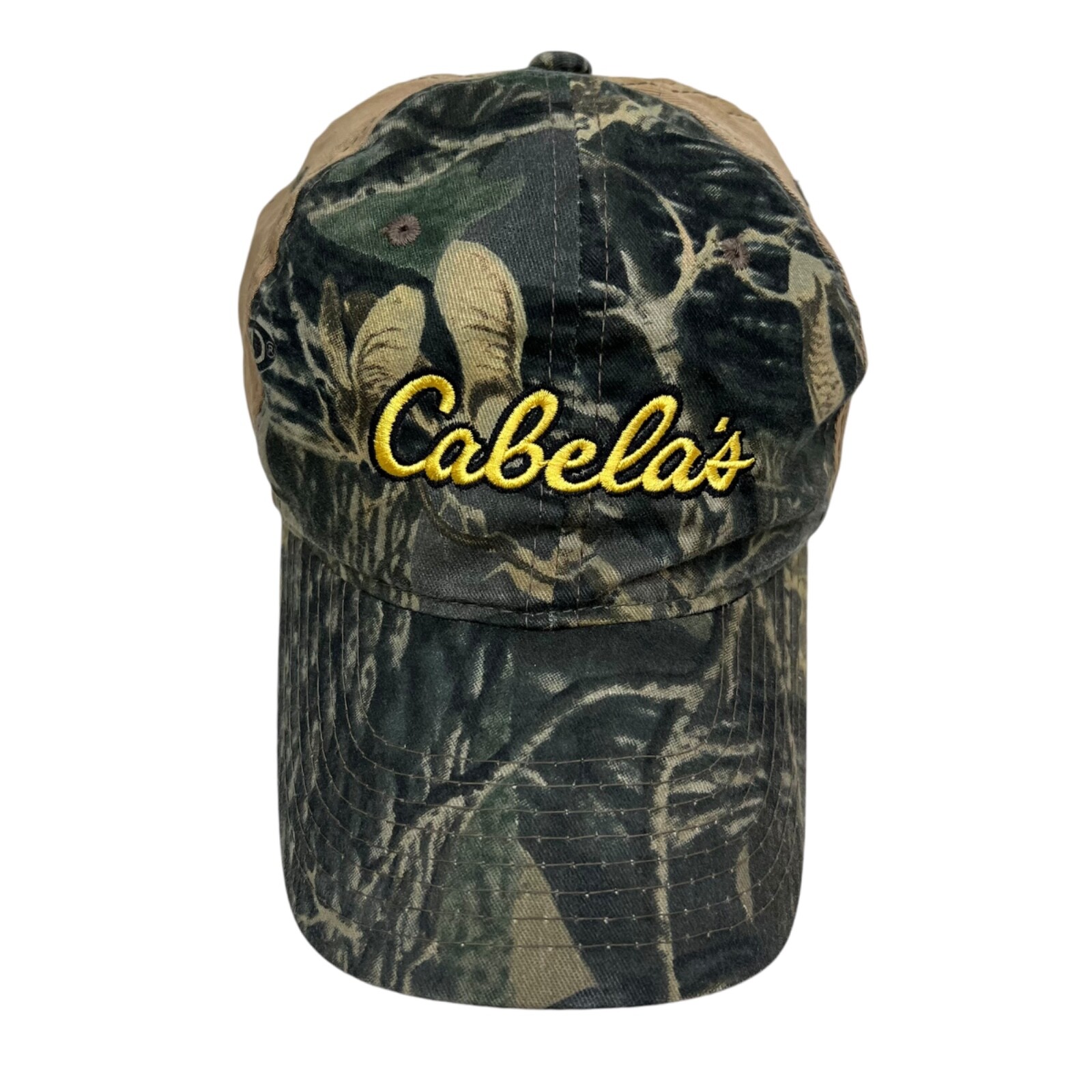 Cabela's Baseball Cap Hat Camoflage Adjustable Strapback Green Men Sz OSFA
