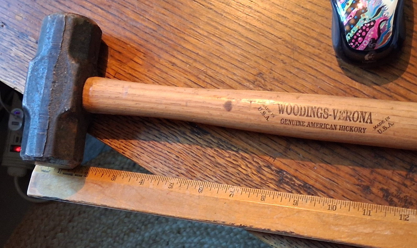 Vintage Sledge Hammer Head WOODINGS VERONA Overall Weight 4 lbs 6 oz Excellent