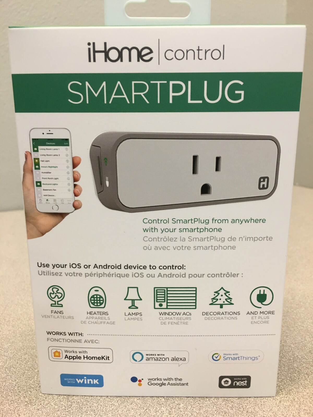 iHome ISP6X Commercial, Light Industrial, Residential Plastic Smart Plug