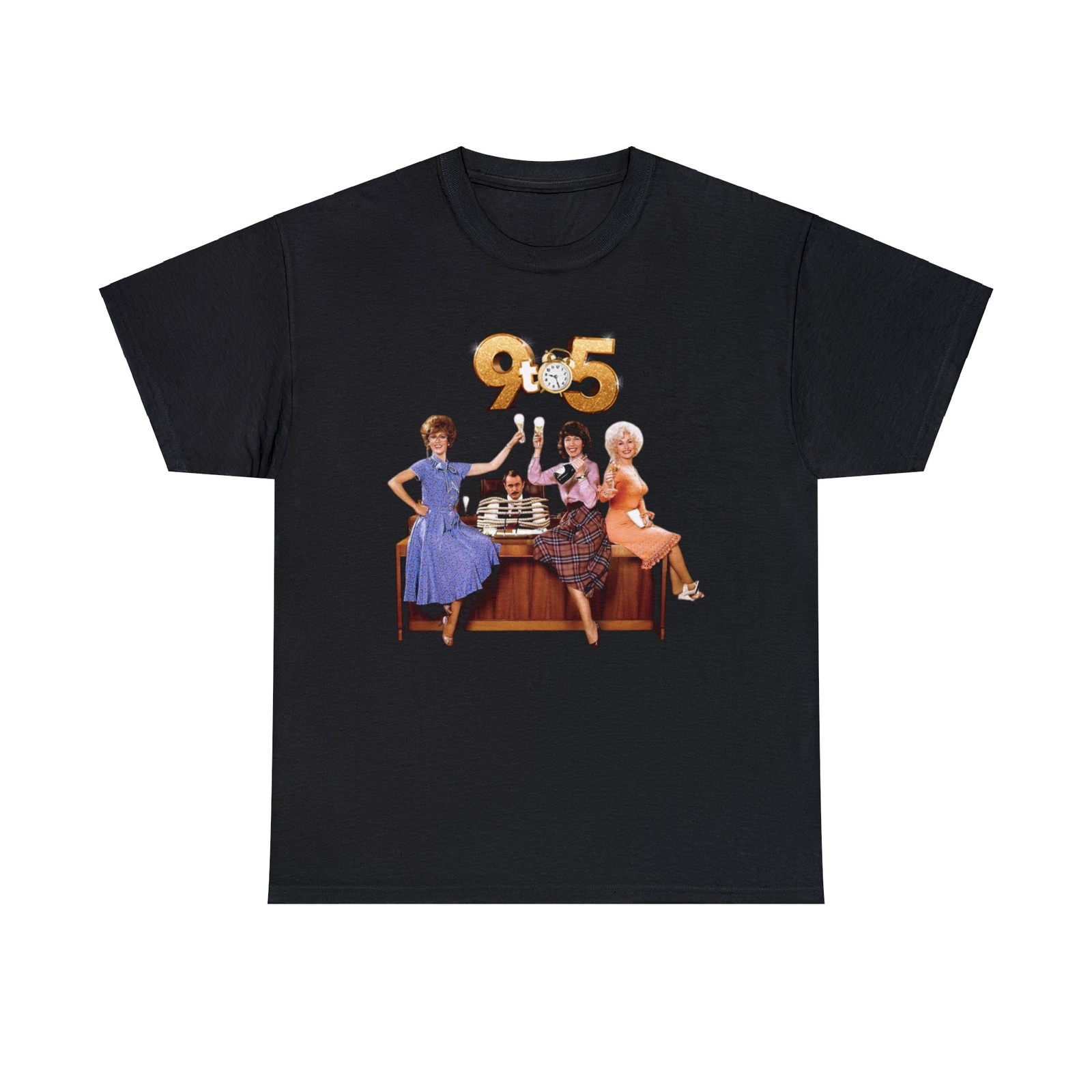 9 to 5 Heavy Cotton Tee, Dolly Parton, Jane Fonda, Lily Tomlin, 80s