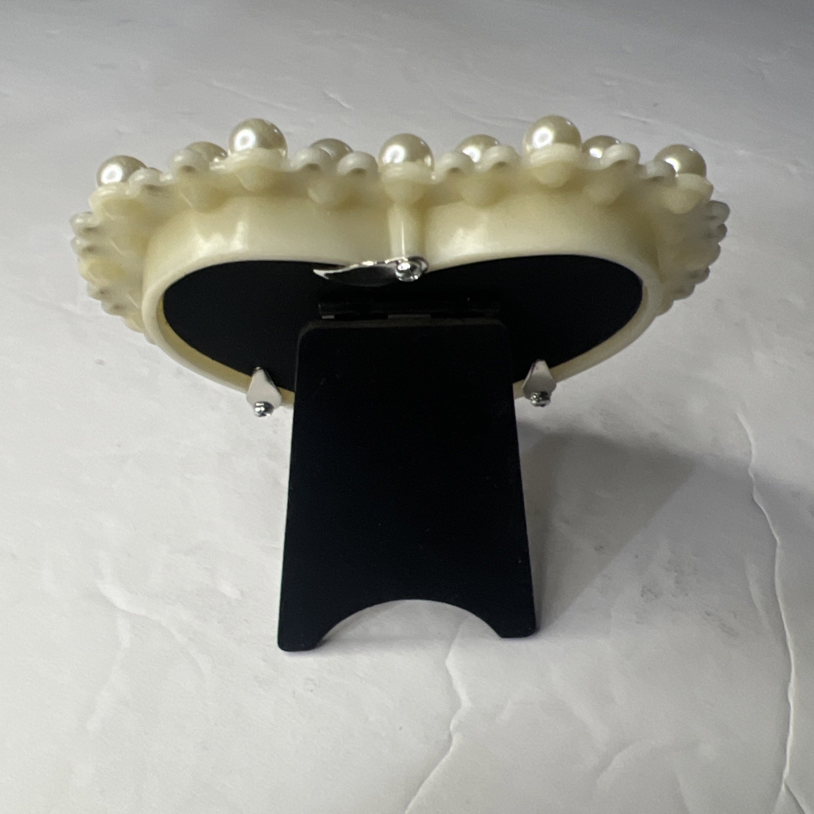 Plastic Pearl 4” Picture Frame New Old Stock