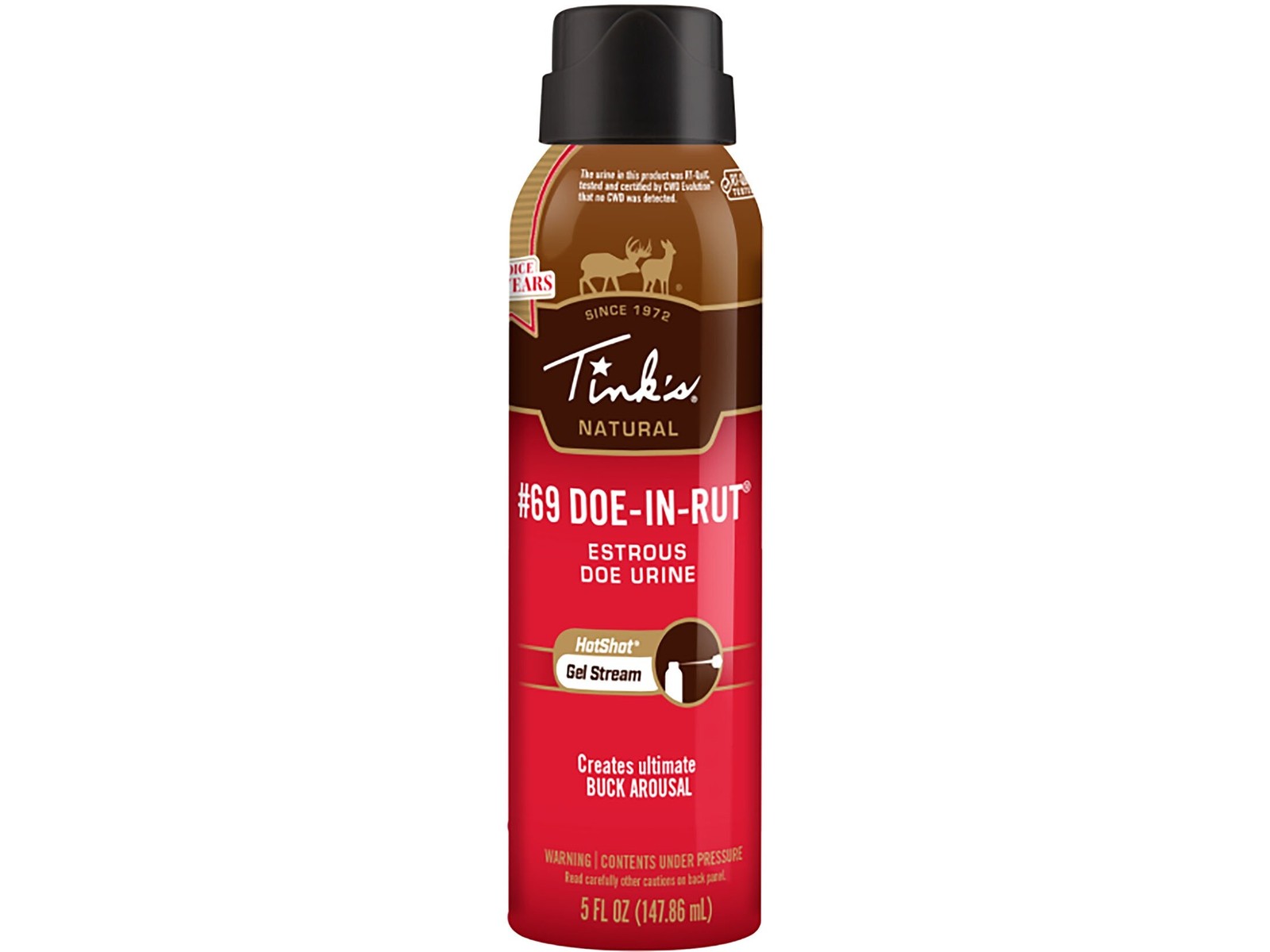 Tink's Gel Stream Hot Shot #69 Doe-in-Rut Deer Scent 5 oz Aerosol