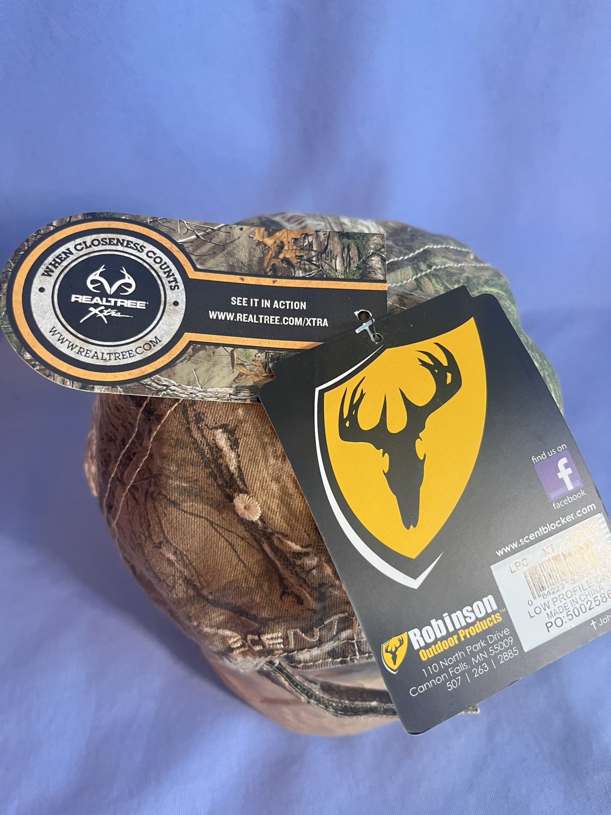 Realtree Xtra Hunting Camouflage Hat. Scent Blocker. upc 084229306945