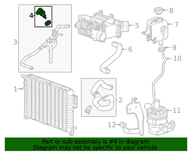 Genuine GM Engine Coolant Temperature Sensor 55497116