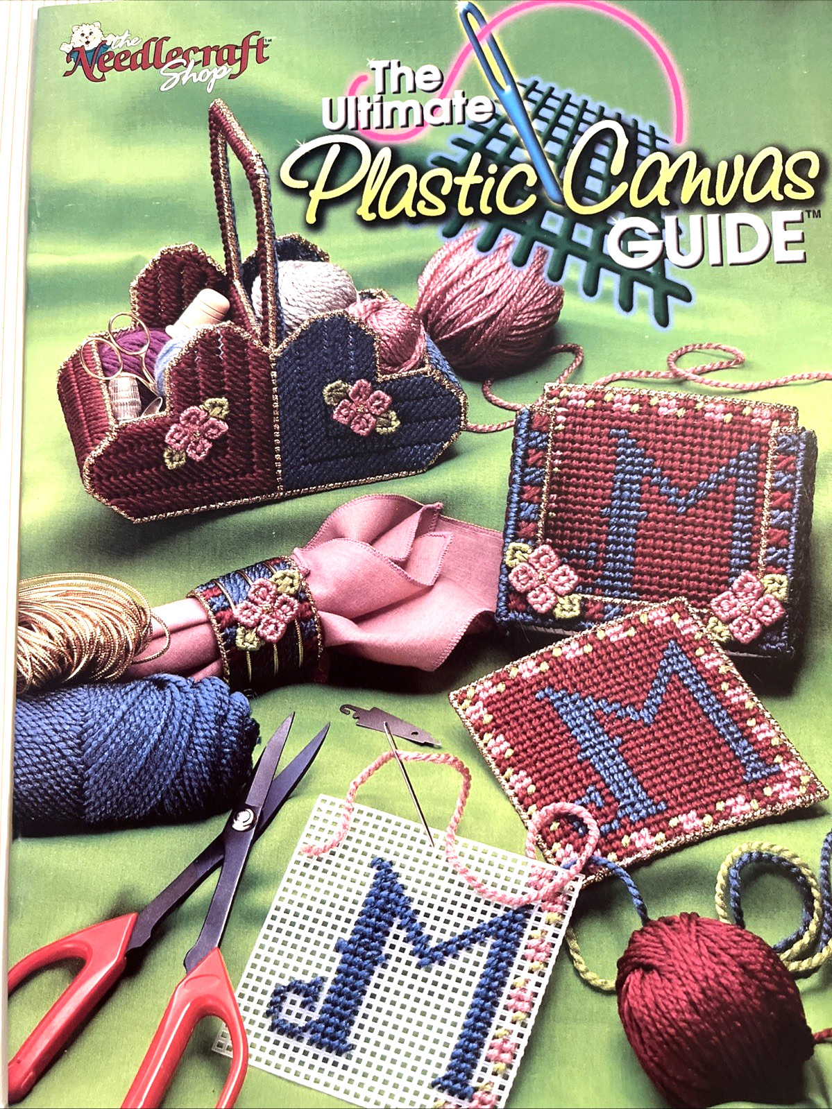Needlecraft Shop 983026 GUIDE plastic canvas 22pg booklet Instructions 1998