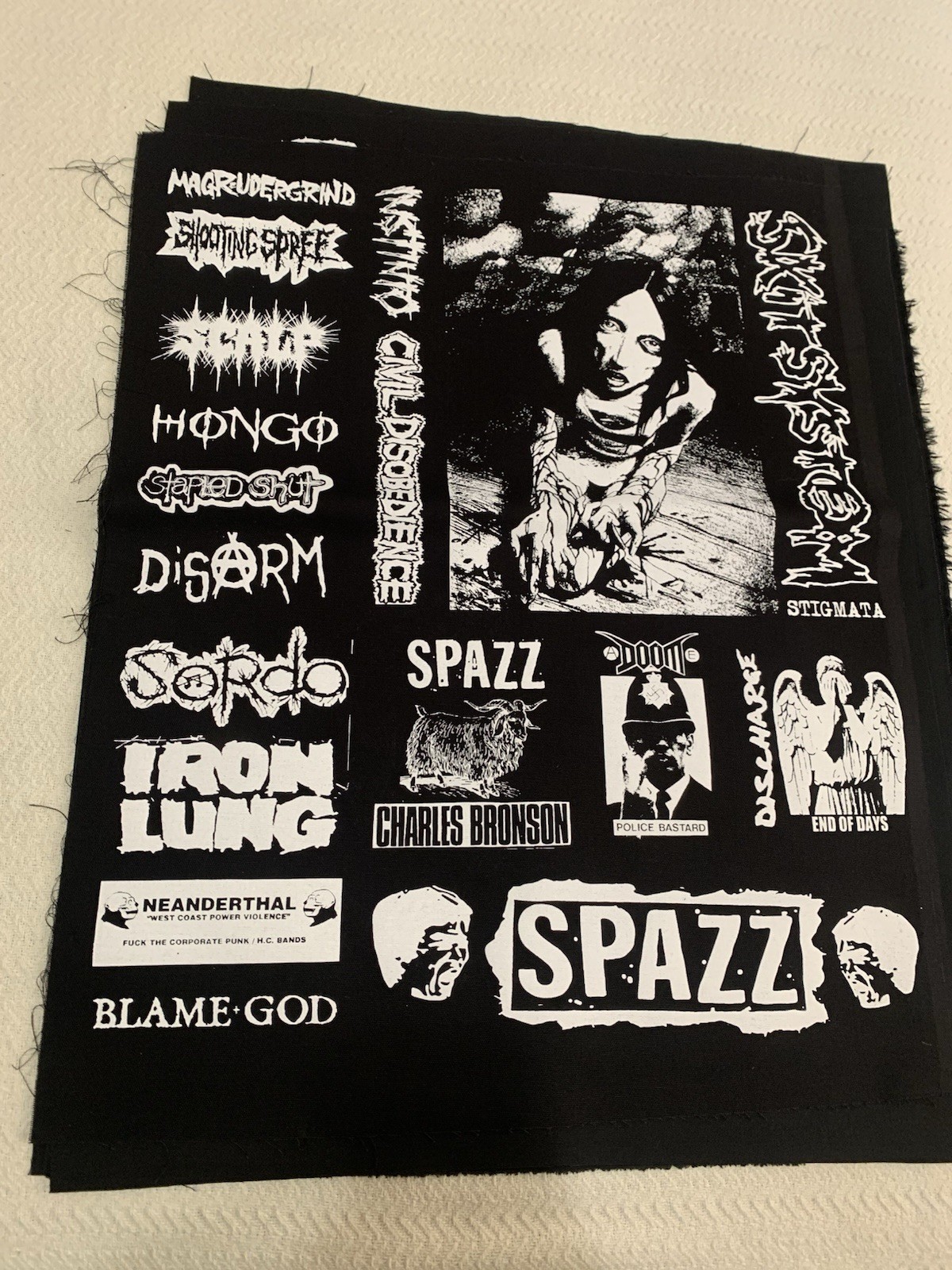 Crust Punk Patches Sheet