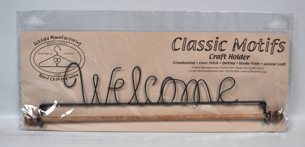 Classic Motifs Welcome 12 Inch Fabric Holder
