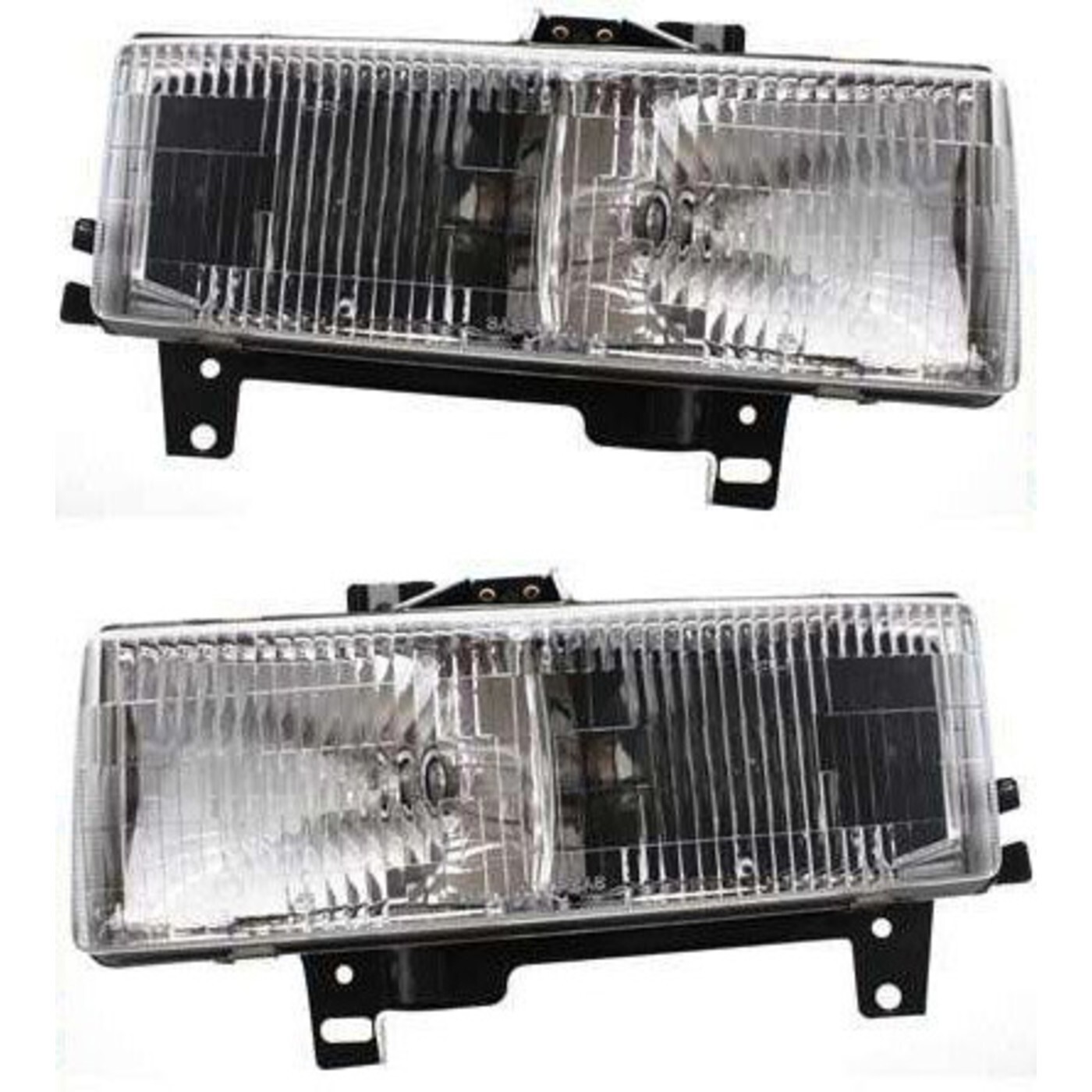 Halogen Headlight Set For 1996-2002 Chevrolet Express 3500 w/ Bulb(s) Pair