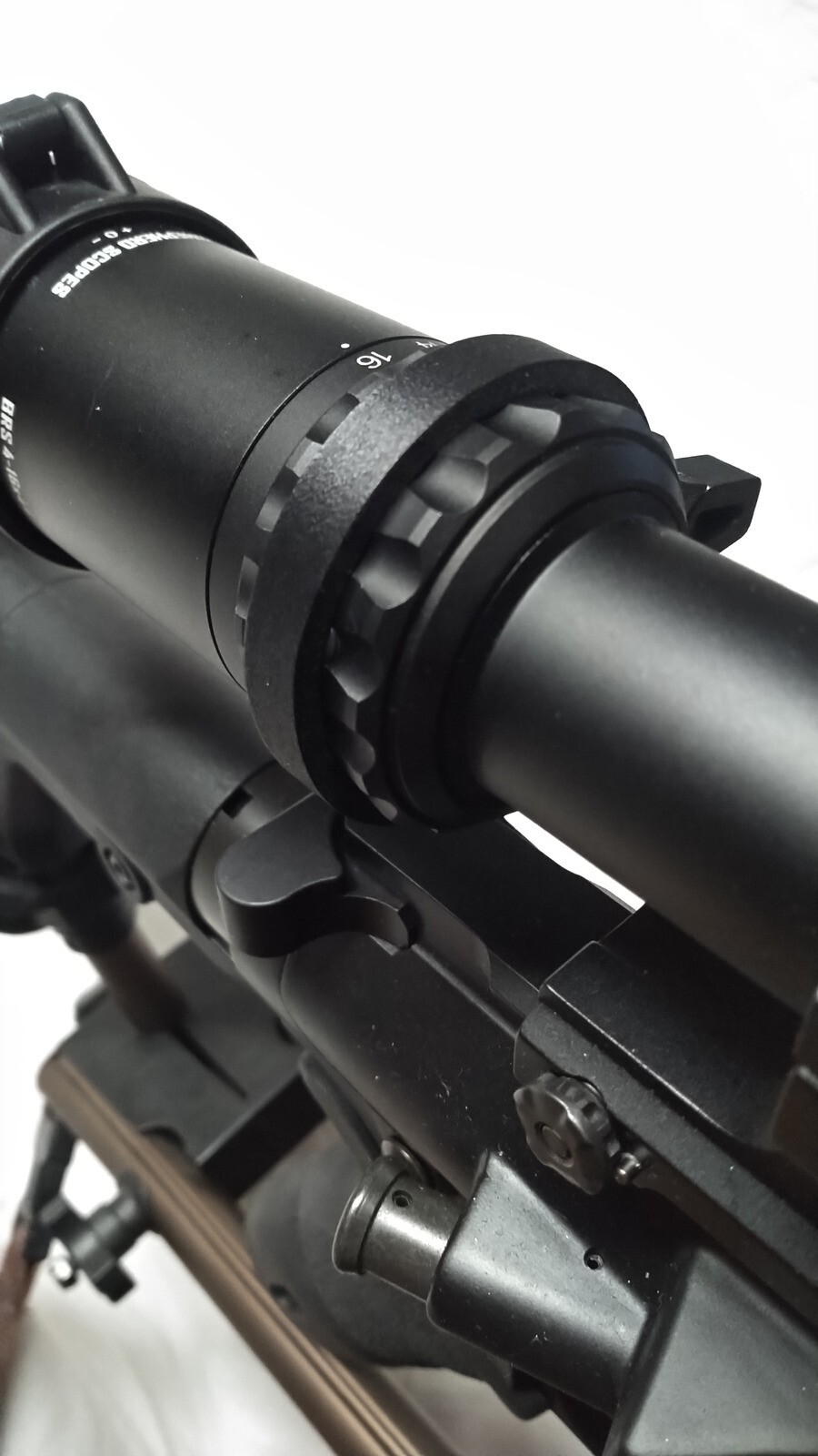 Shepherd BRS 4-16x44 Carbon Fiber Scope Throw Lever