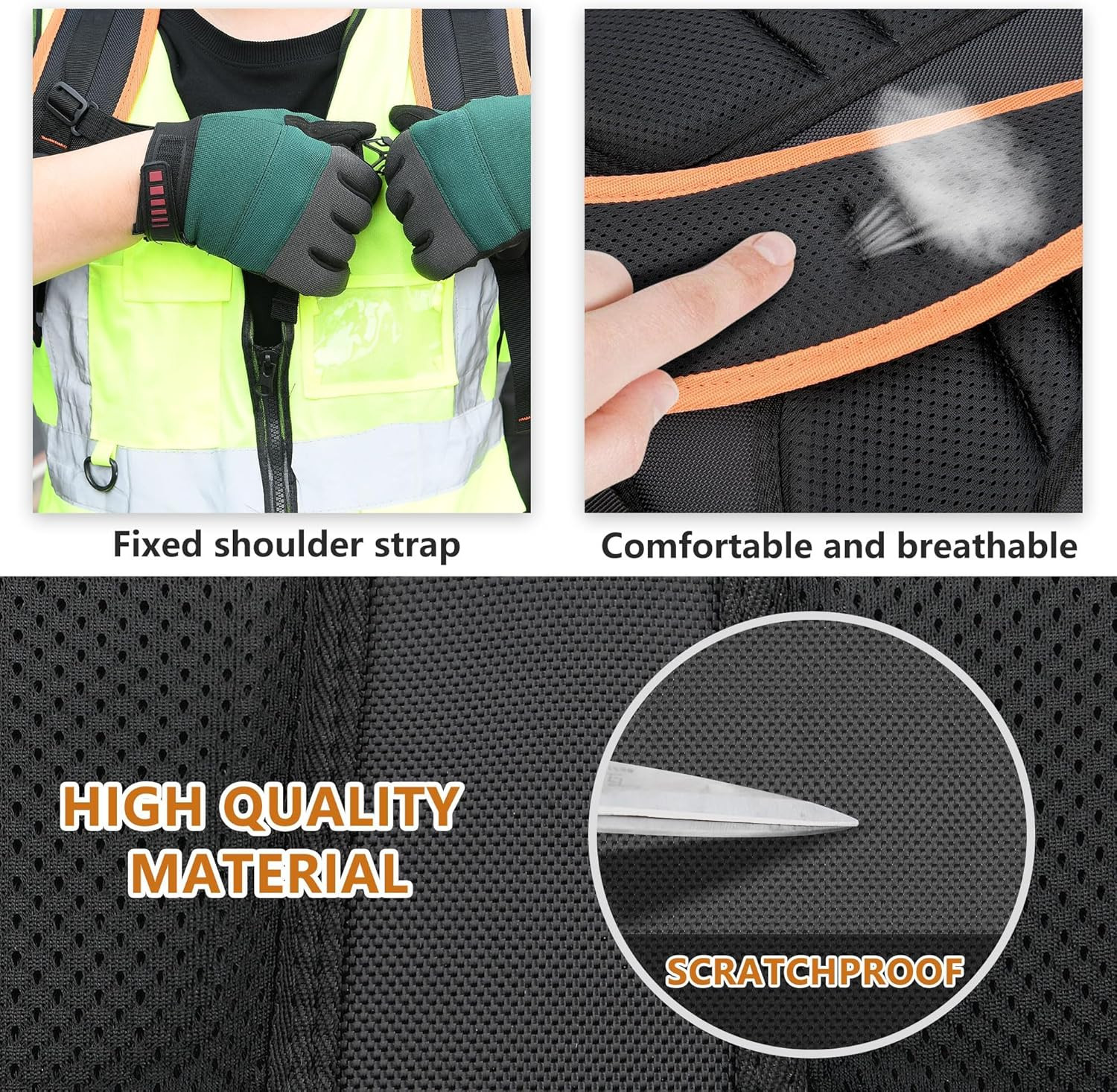 Waterproof Pink Tool Backpack with Lock - Perfect for Electricians