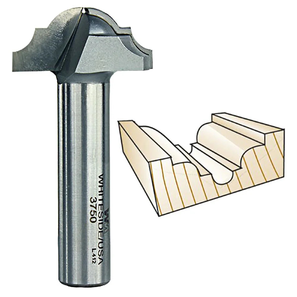Whiteside Classical Round Bottom Bit, 1/2 in. SH x 7/32 in. R