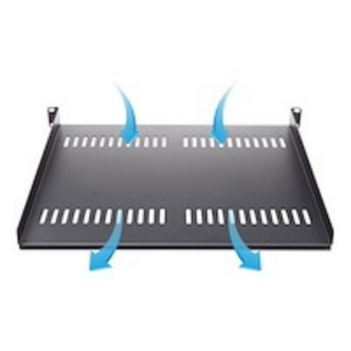 StarTech.com 1U 19in Adjustable Vented Rack Mount Shelf - Heavy Duty Fixed
