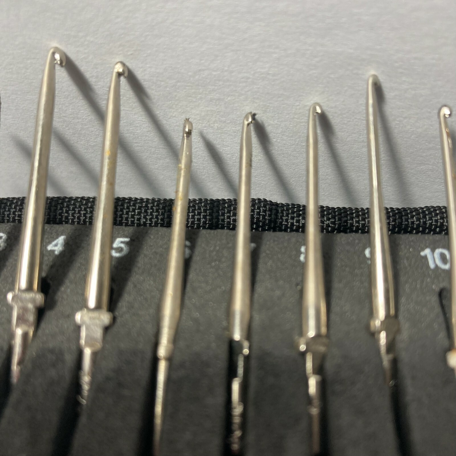 Boye Interchangeable Head Crochet Steel Hook Set Sizes 1 - 14 Zipper Case
