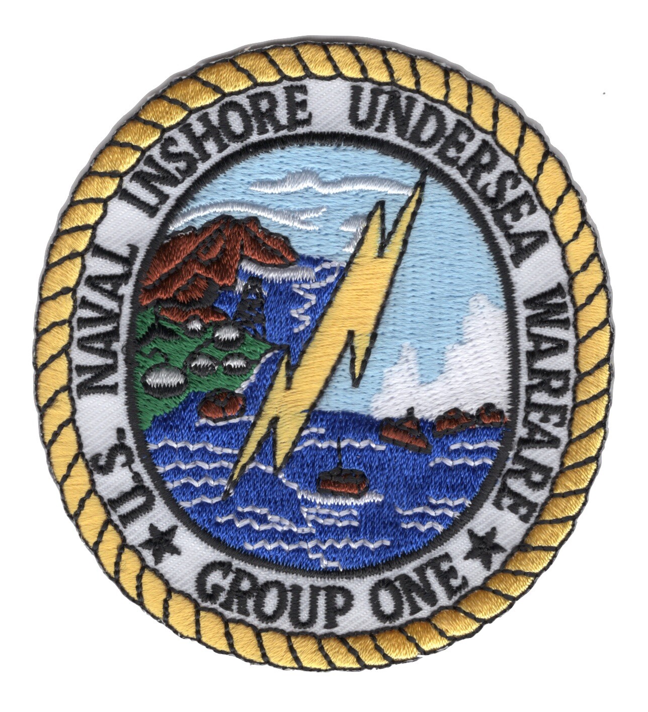 IUWG-1 Naval Inshore Undersea Warfare Group One Patch