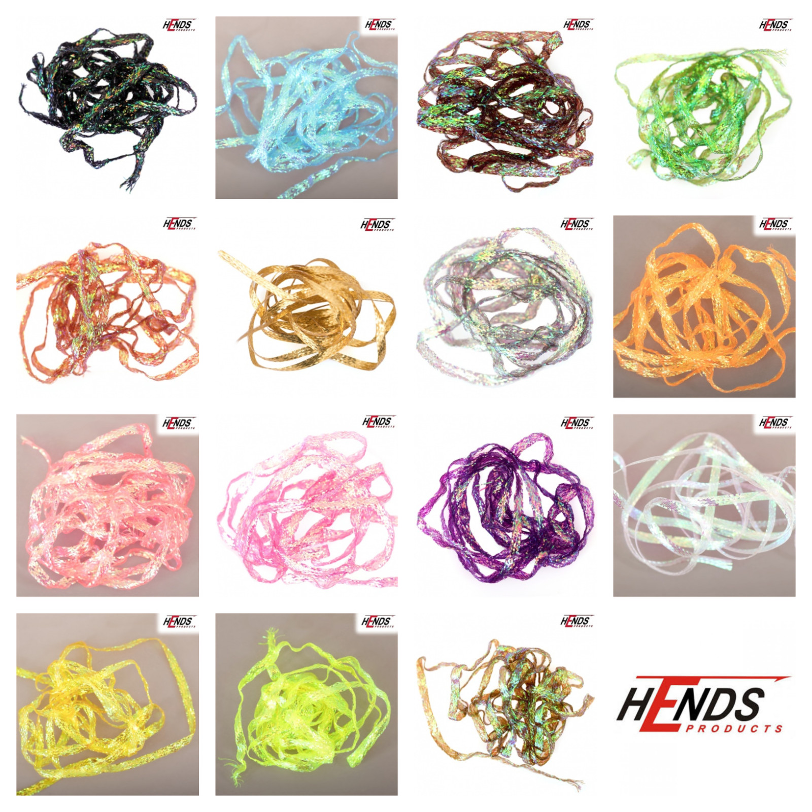 HENDS SCUD BACK FLY JIG TYING PEARLESCENT FLAT BRAID - You Pick Color