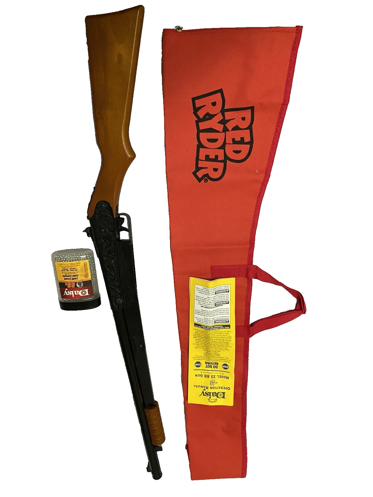 Daisy Model 25 Pump BB Air Rifle With BBs, Owner’s Manual And Carrying Case
