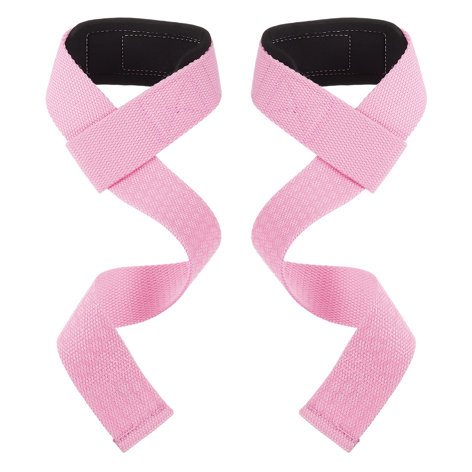 2 Pcs Padded Lifting Strap for Men Women Powerlifting, Rose Pink