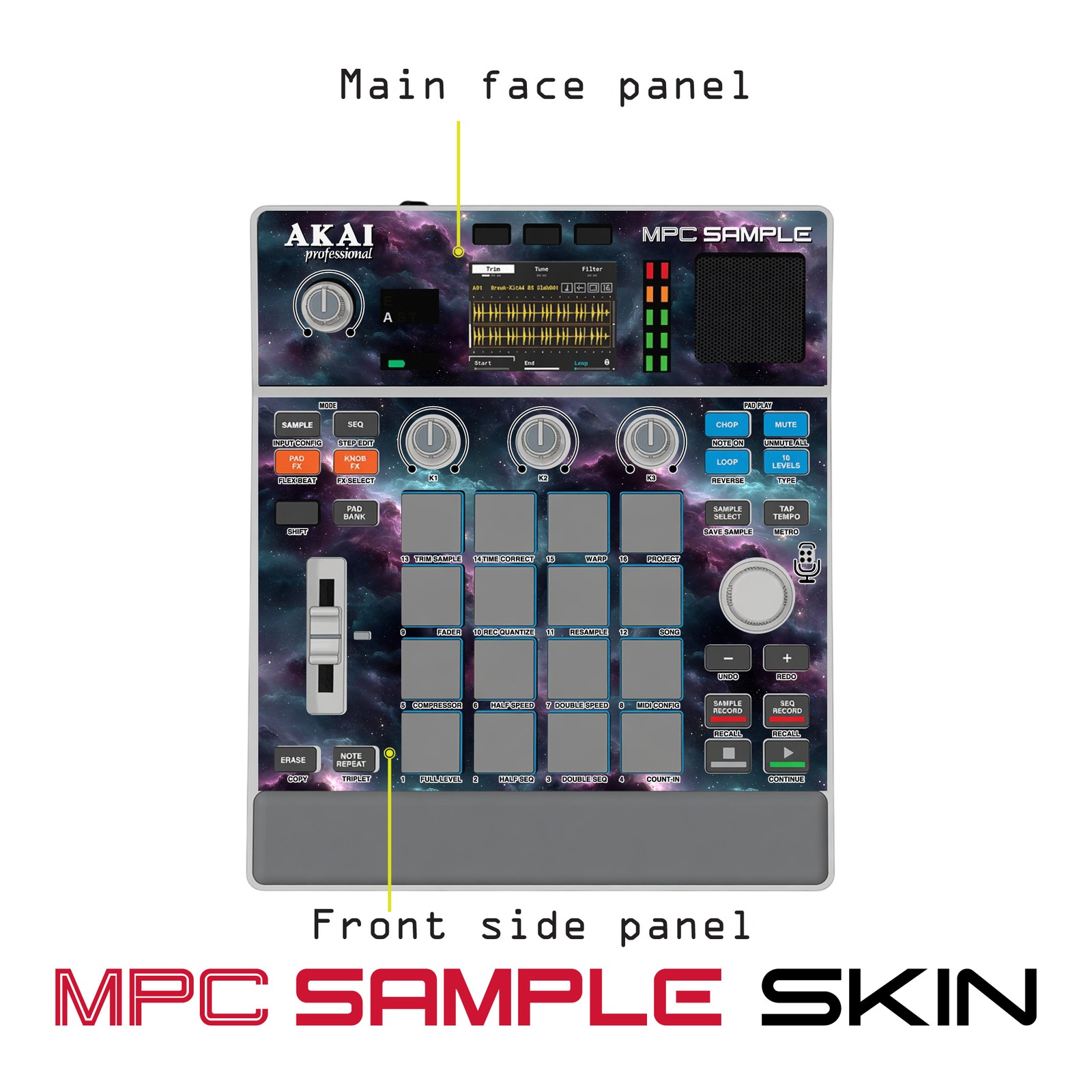 Akai MPC Sample Skin / Cosmic Nebula Fade
