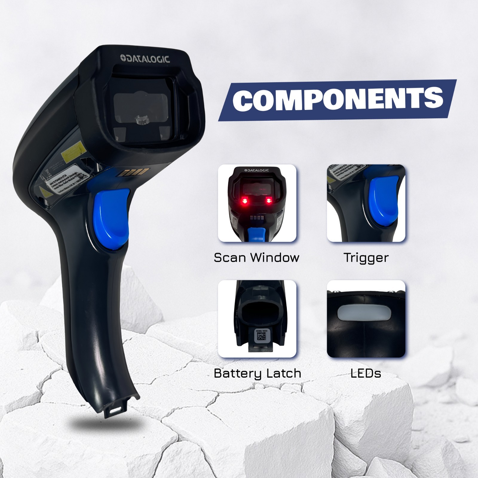 Barcode Scanner w/BC8030 910 Mhz Base - Similar to Datalogic POWERSCAN M8300🔥