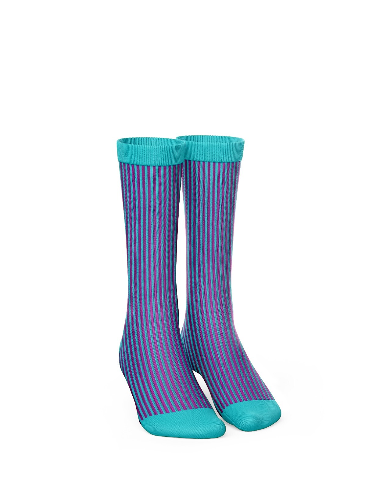 Mens Luxury Over the Calf Cotton Dress Socks 100% Made in Italy US 7-12 EU 40-45