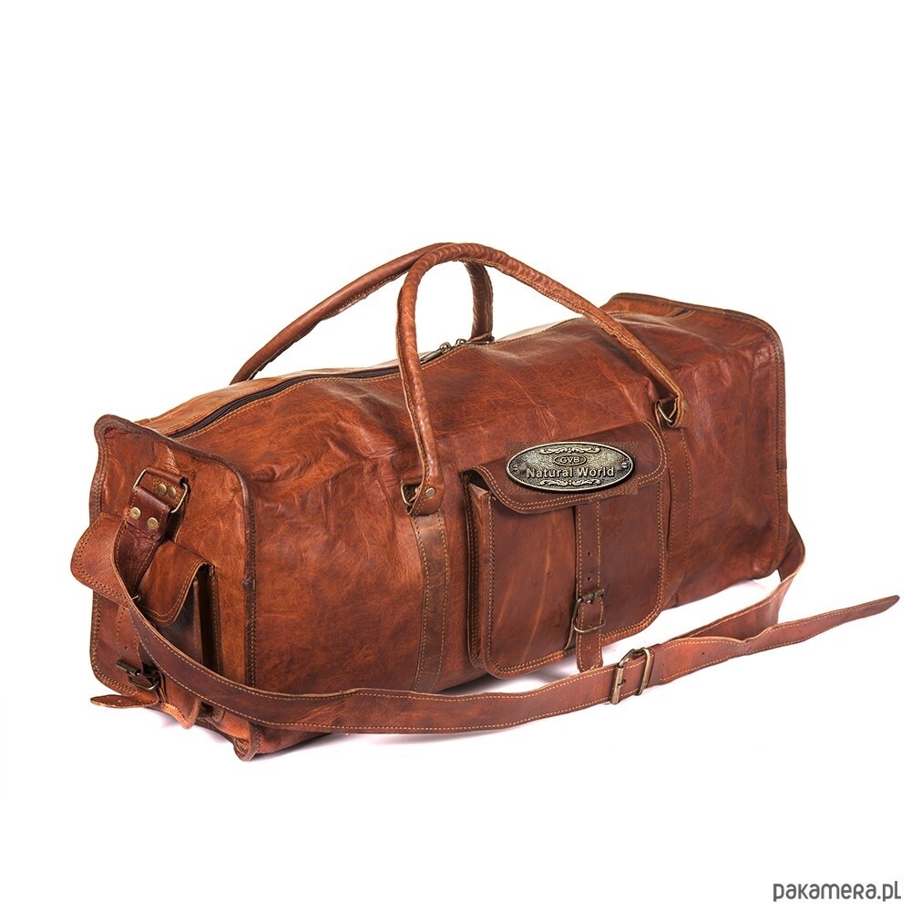 Leather Weekend Bag Travel Men Gym Luggage Overnight Duffel Huge Inside Space