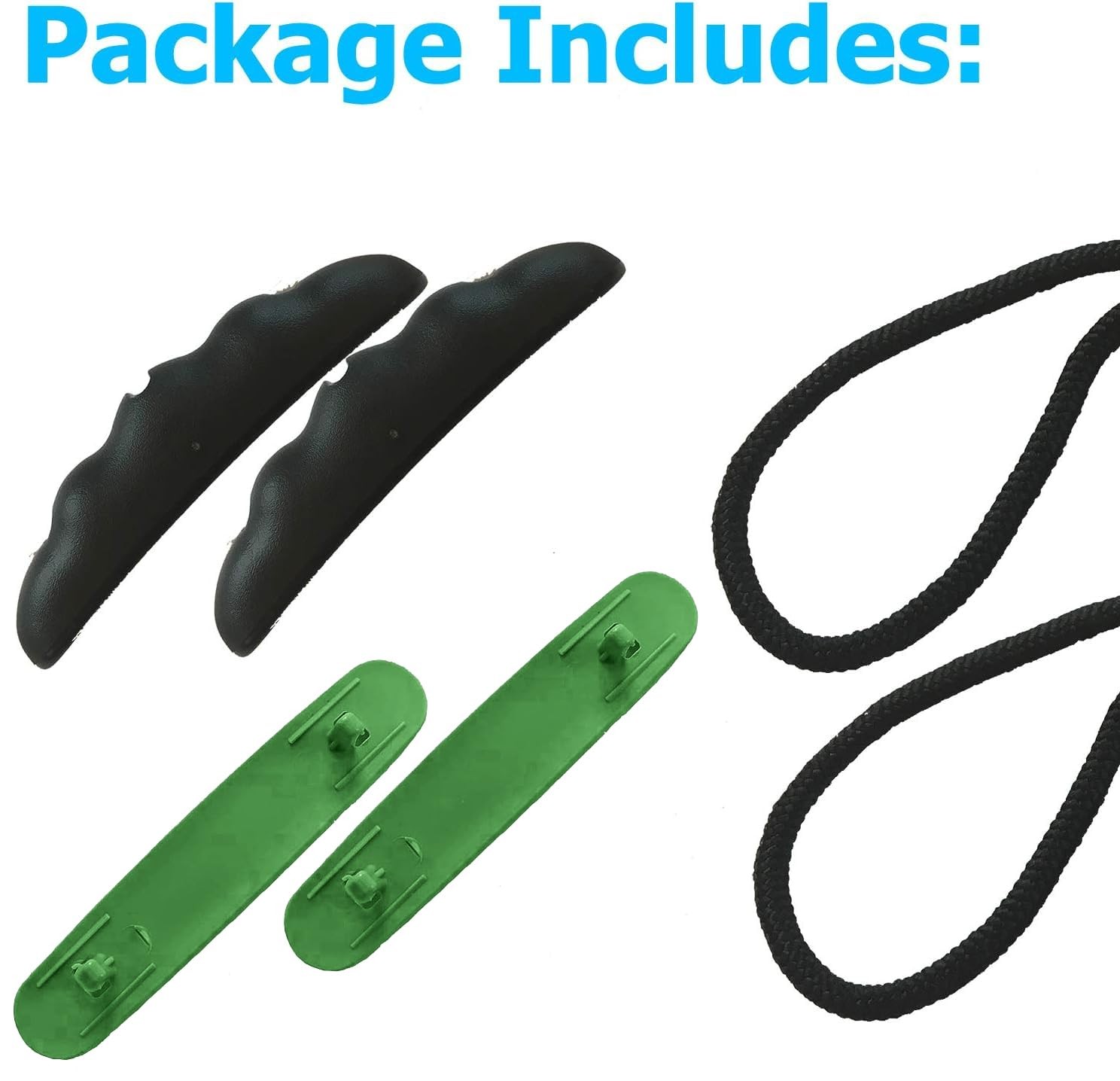 Kayak Handles (2 Pack) - Ultra Heavy Duty Bungee - Replacement Installation Kit