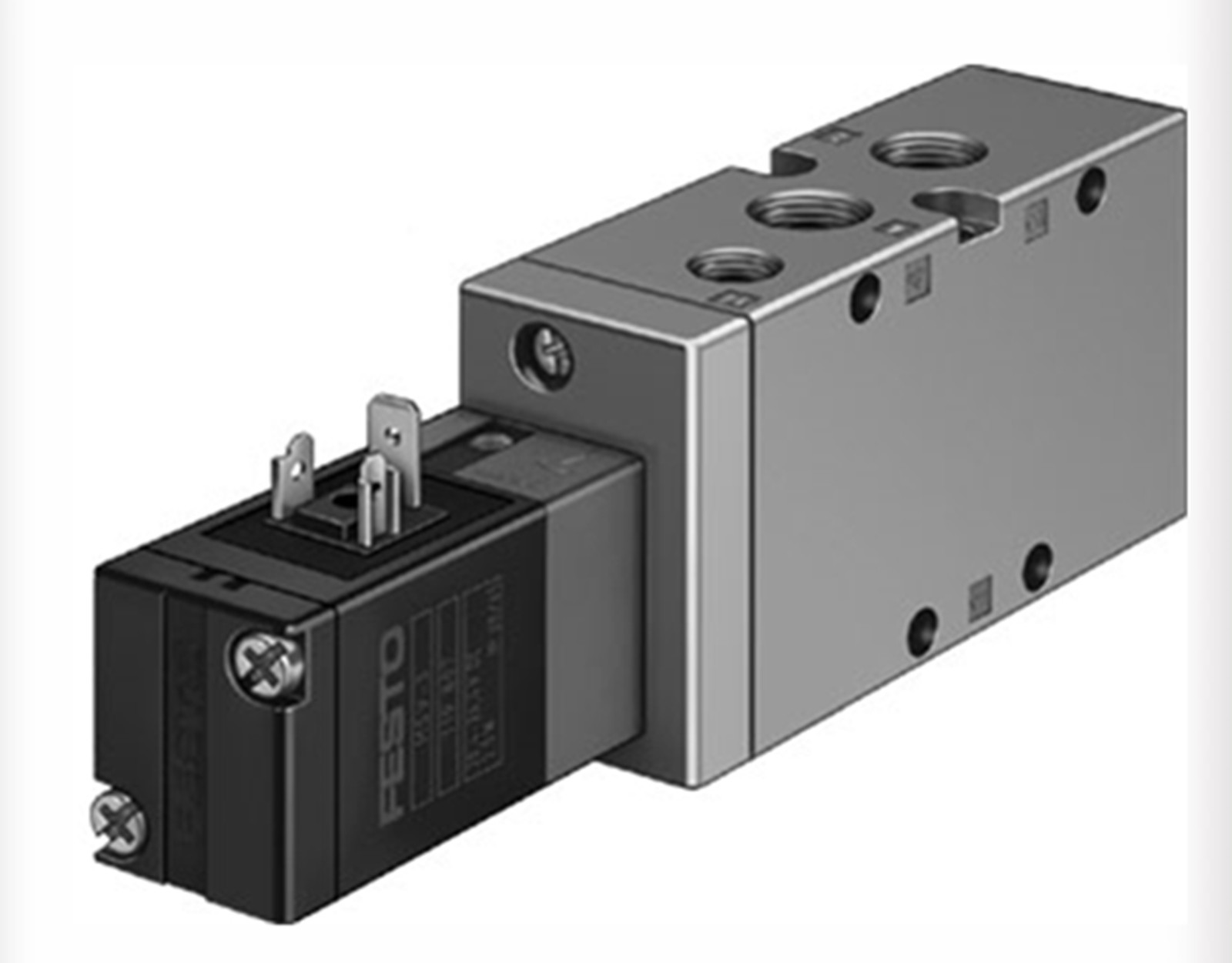 NEW FESTO MVH-5-1/4-L-S-B 33184 PLC Solenoid Valve Pneumatically Actuated