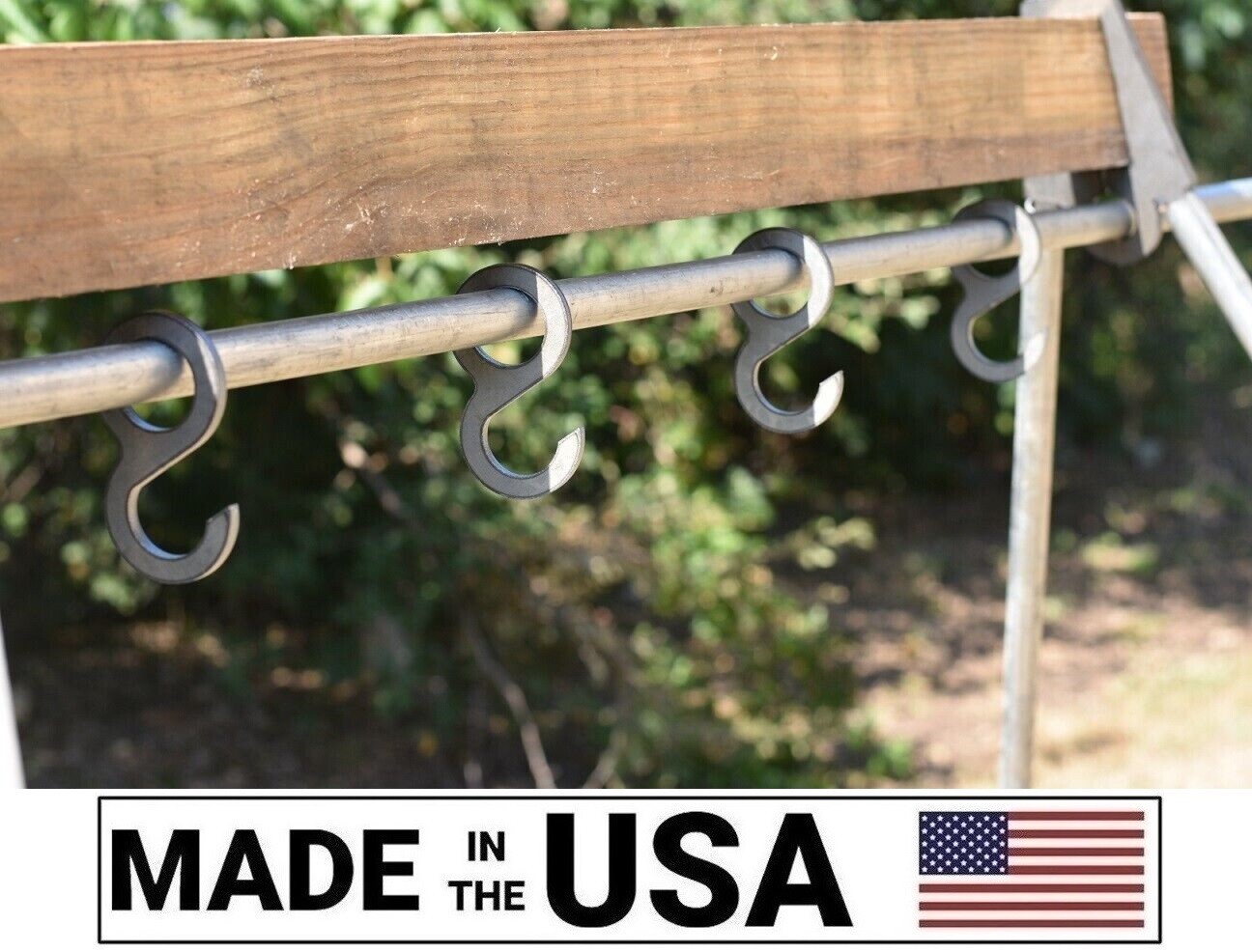 [SR] 4"Tall Steel Target Round Hook FOR Sched 40 1" Pipe 1/4" Thick (Set of 4)