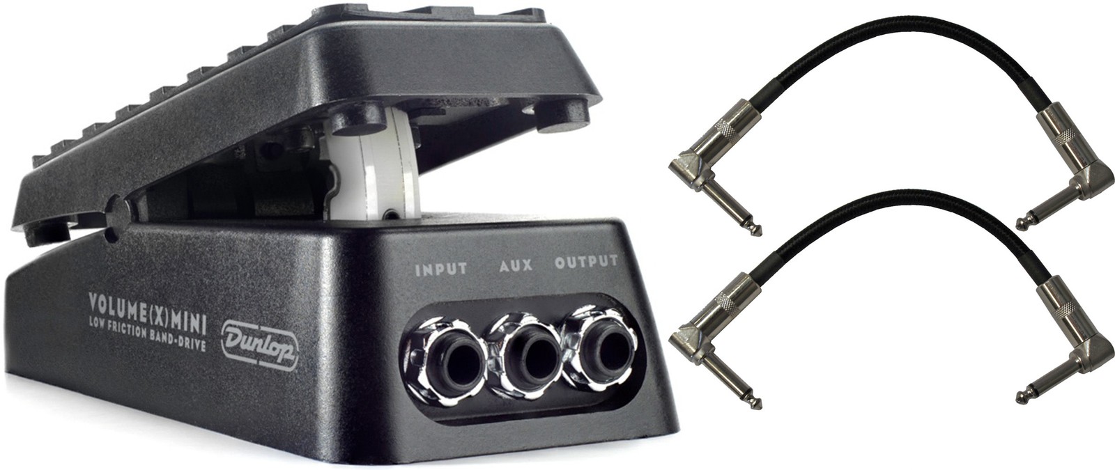 Dunlop DVP4 Volume X MINI Guitar Effect Pedal Bundle w/Cables