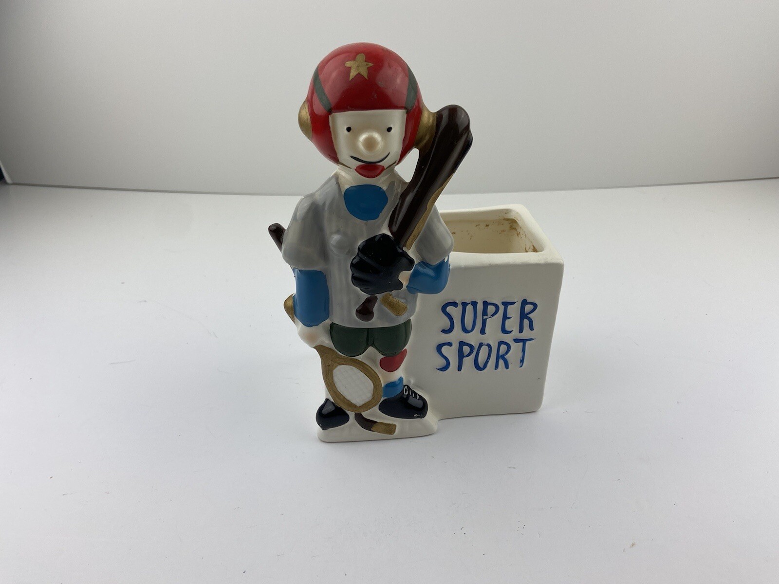 Super Sport flower planter pot decor 6Z Garden Baseball Tennis Hockey