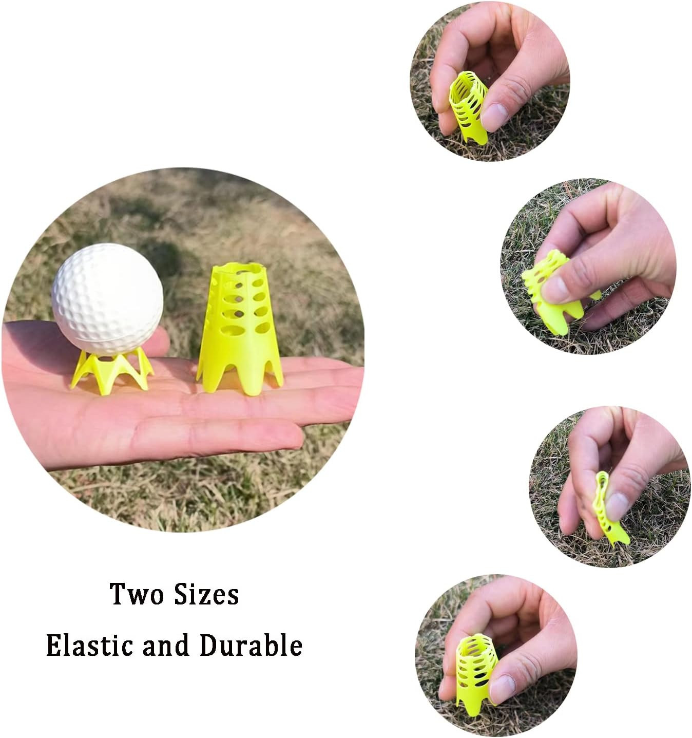 Plastic Golf Simulator Tees for Indoor Outdoor Practice Driving Range Mats