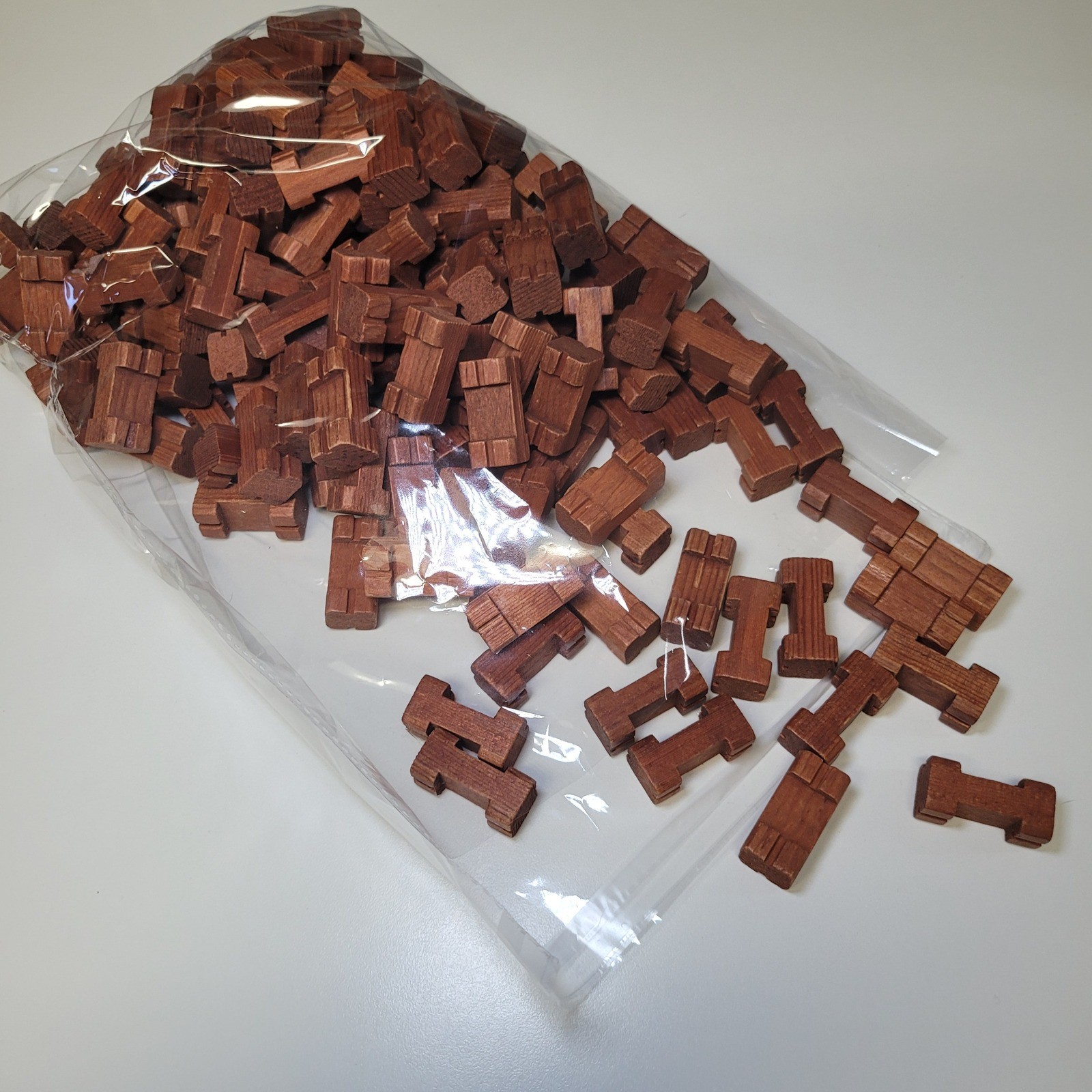 Vintage Lincoln Logs Wood Building Blocks Single Notch Square Lot 1 lb 5 oz