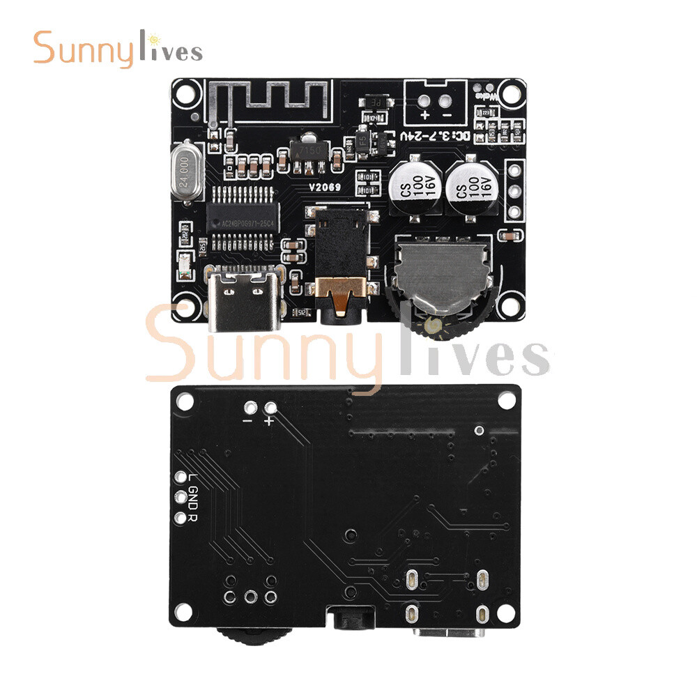 Micro USB/Type-C Bluetooth 5.0 Stereo Audio Decoding Board MP3 Lossless Player