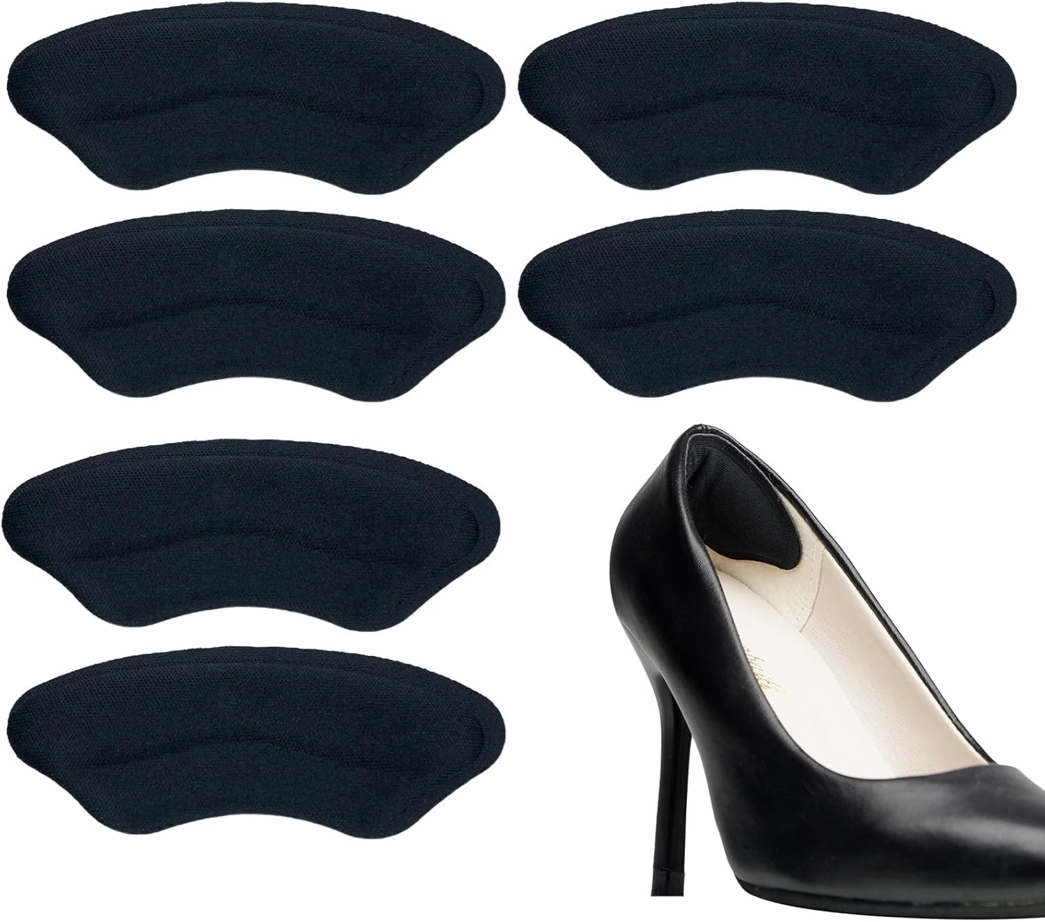 Heel Pads for Shoes 3 Pairs Anti-slip Heel Grips for Loose Shoes Soft Cushion...
