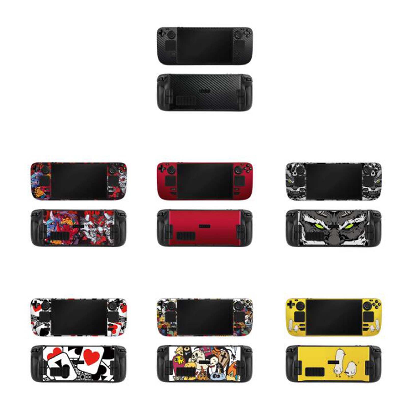 For Steam Deck Sticker Protection Protective Skin Decal Vinyl Stickers Full Set
