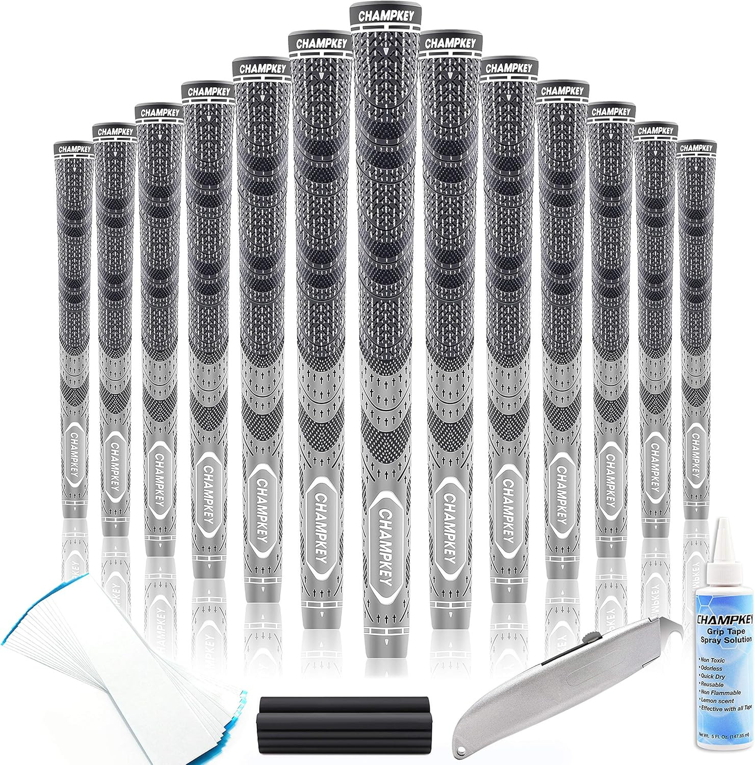 Premium Hybrid Golf Grips - 13 Pack All Weather Performance - Choose between Ful