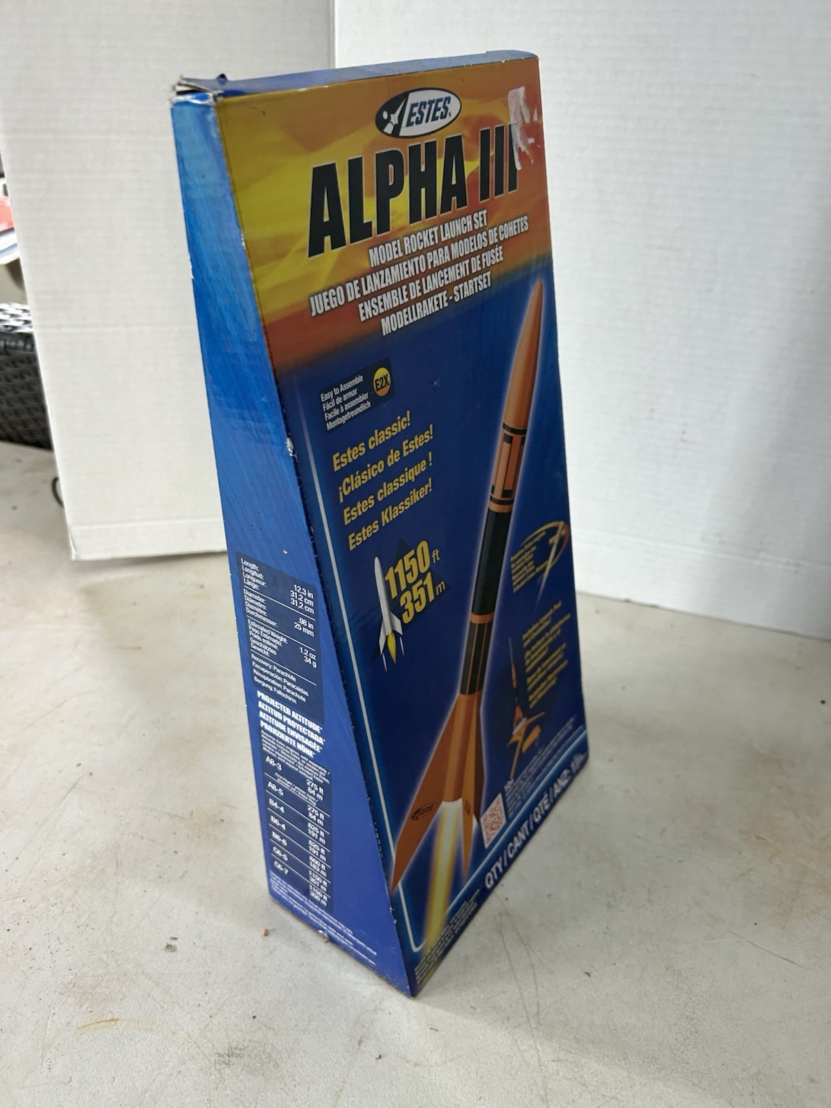 Estes 1427 Alpha III Model Rocket Launch Set E2X Model Rocket Kit EST1427