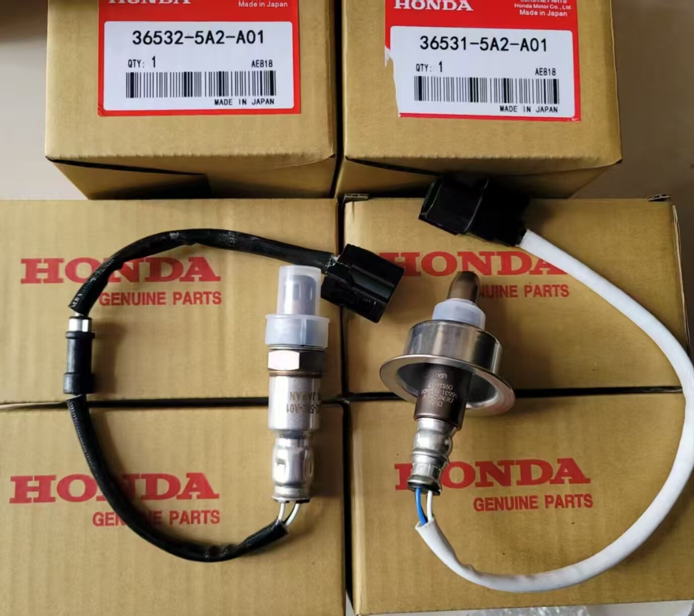 OEM Up&Downstream Oxygen Sensor For 13-17 Honda Accord 2.4L 36531/36532-5A2-A01