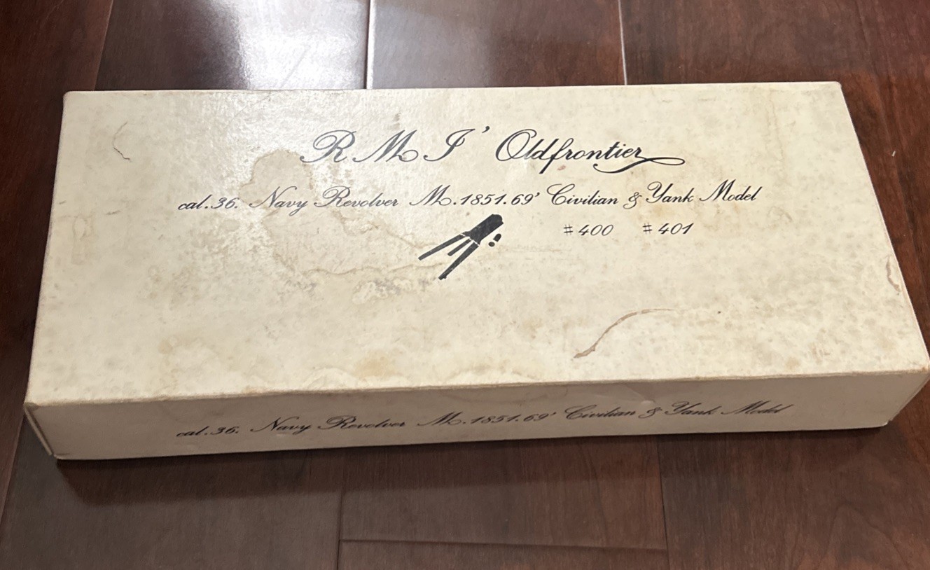 RMF Old frontier 36 Caliber Navy Revolver Empty Box W/ Foam