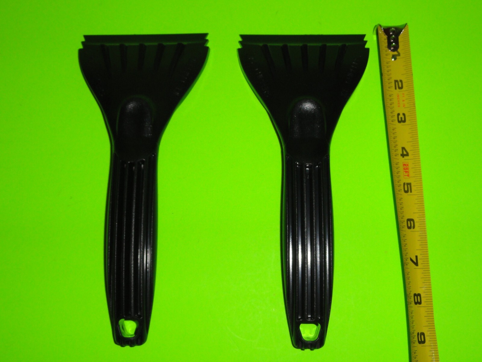 (2x) BLACK 9" Ergonomic Car Window Cleaner Windshield Snow Ice Scraper Chipper