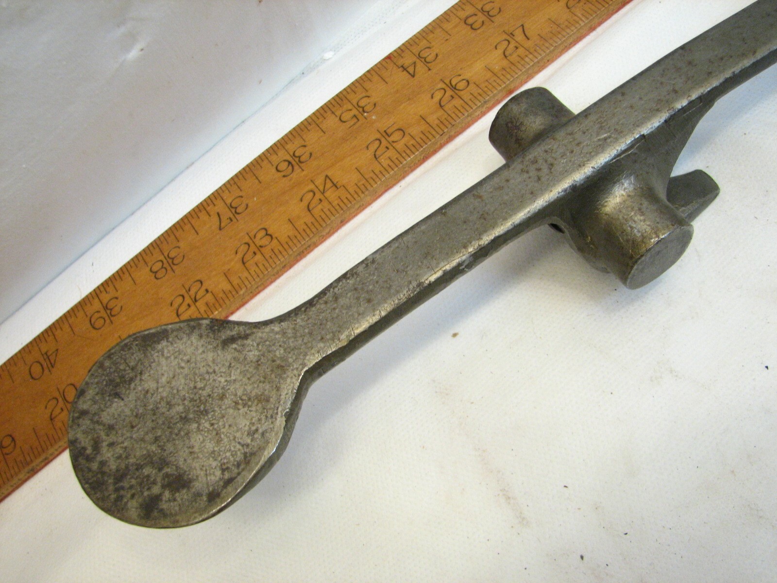 Antique Unusual Crate Opening Tool Hammer Claw Pry Bar