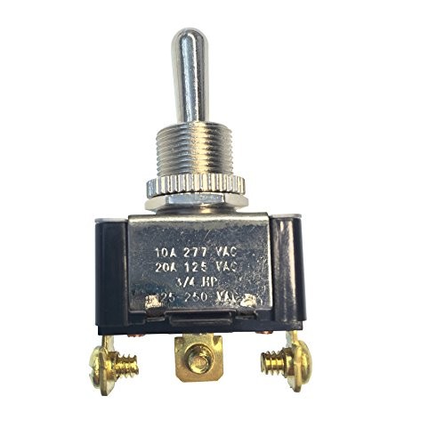 GSW-117 Heavy-Duty Electrical Toggle Switch, SPDT, Mom ON-OFF-Mom-ON, 20