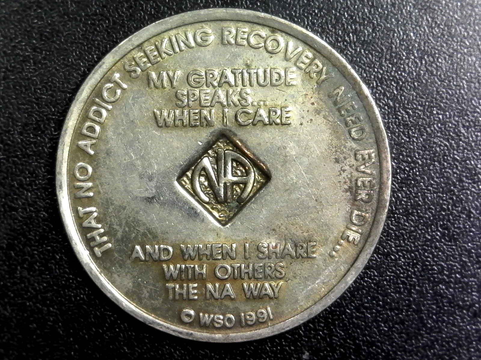 AA - 18 Months Sobriety Token 34mm (c204)