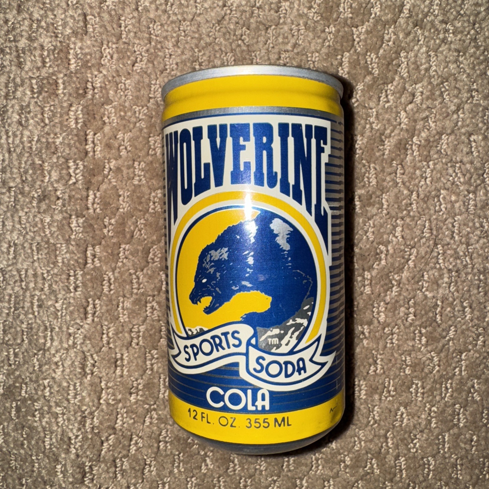 Vintage Michigan Wolverines 1984 Football Schedule Cola Sports Soda Pop Can