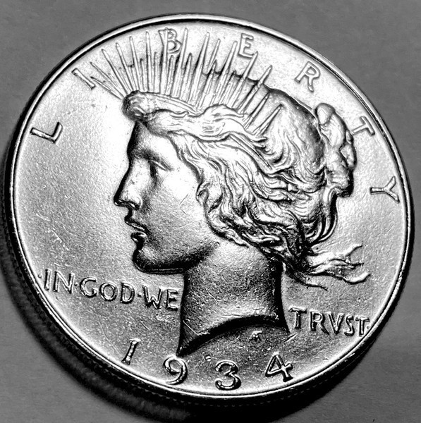 1934 Peace Dollar * Gem BU * #4