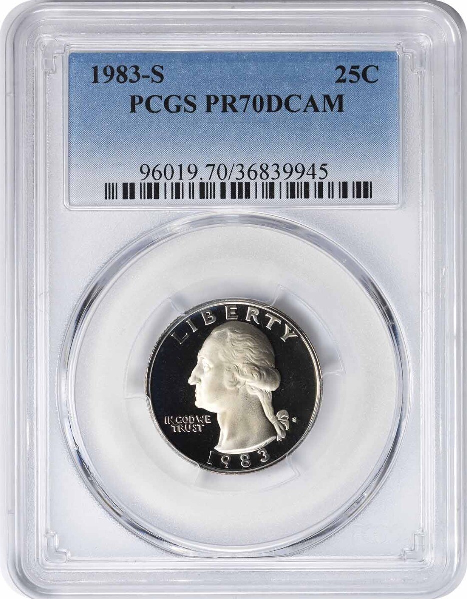 1983-S Washington Quarter PR70DCAM PCGS