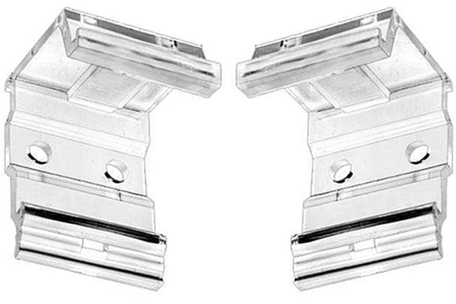 Cutelec 2pcs Clear Plastic Bracket Hidden Mounting Bracket Clips for Some 1" ...