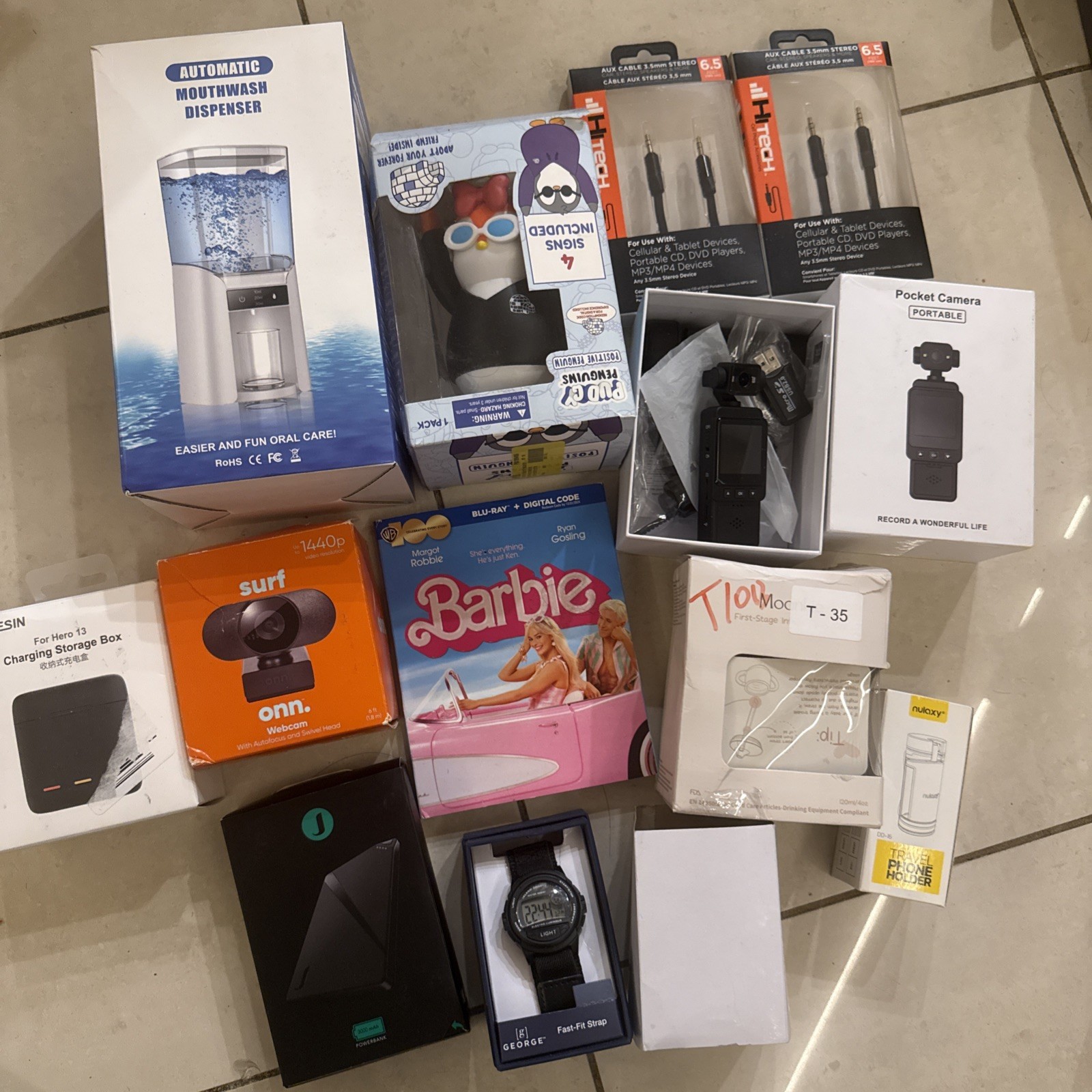 Mystery Loot Electronic Box For Resale  12 Items Total See Description